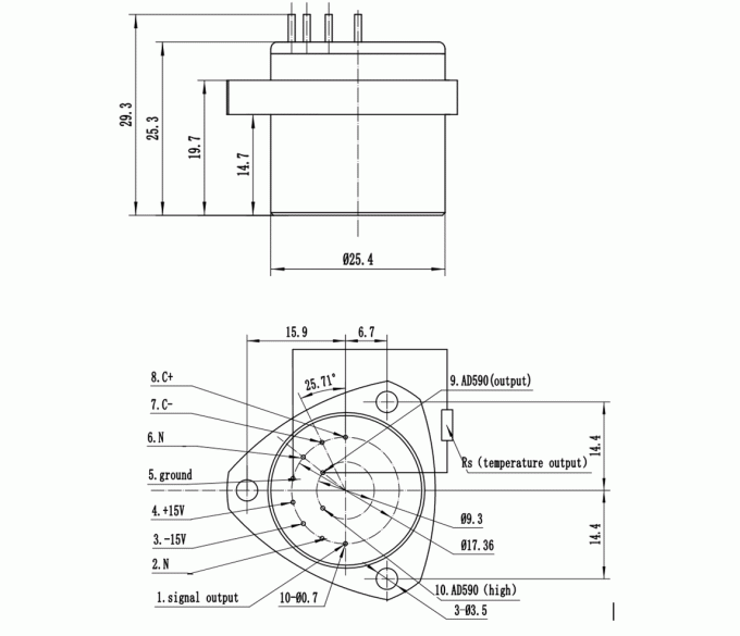 Compact Quartz Accelerometer Vibration Large Scale Inertial Grade 0